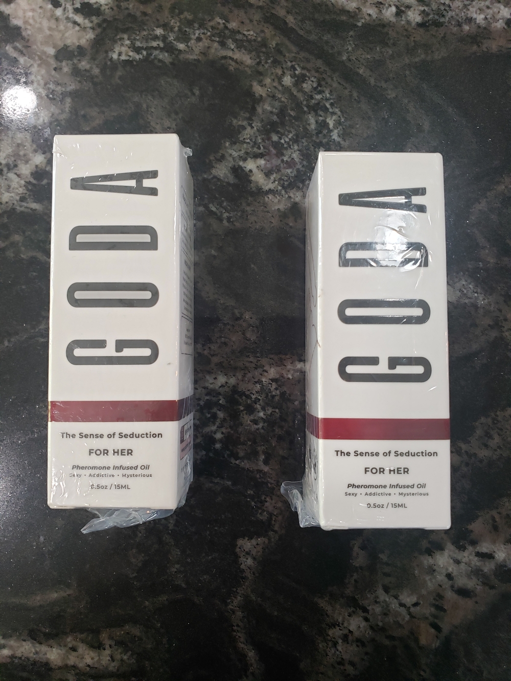 Two Bottles Goda Perfume.  15 ml Each Bottle
